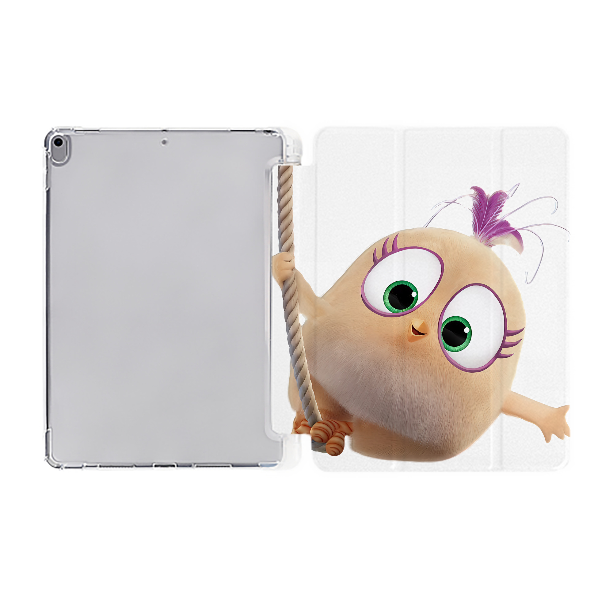 （画像用） Angry Birds アングリーバード IPad ケース ペン収納付き 三つ折りスタンド PUレザー×シリコン 対応機種9.5/10.5/10.9インチ